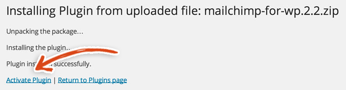 activate-mailchimp-wordpress-plugin