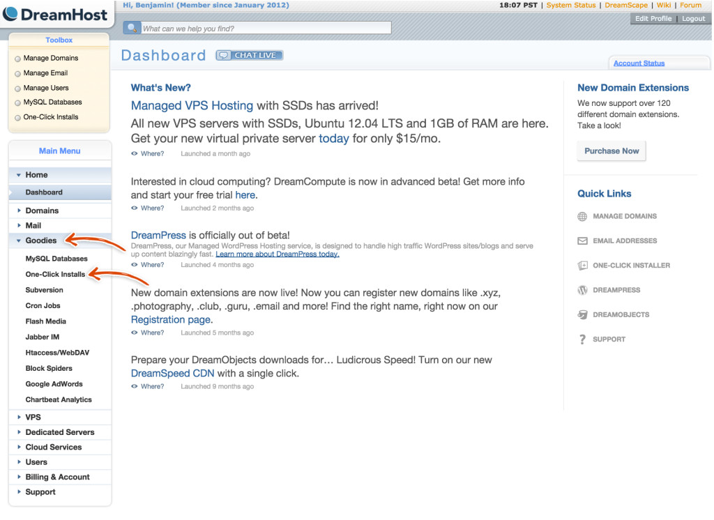 dreamhost-goodies-dashboard