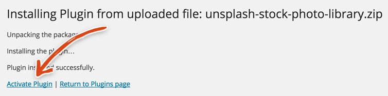 wordpress-unsplash-wp-plugin-activate