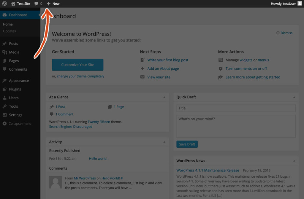 wordpressdashboardheader WPLauncher